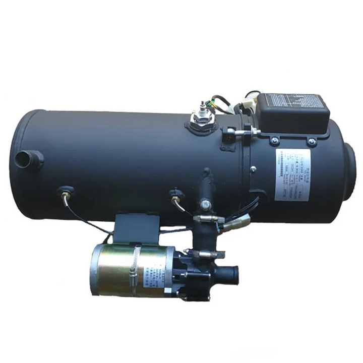 Incalzitor de apa diesel, preincalzitor de motor de 10 kW si 24 V, incalzitor de parcare, negru