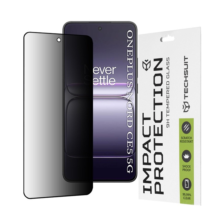 Folie pentru OnePlus Nord CE5, Full display, Sticla, Danex, Privacy