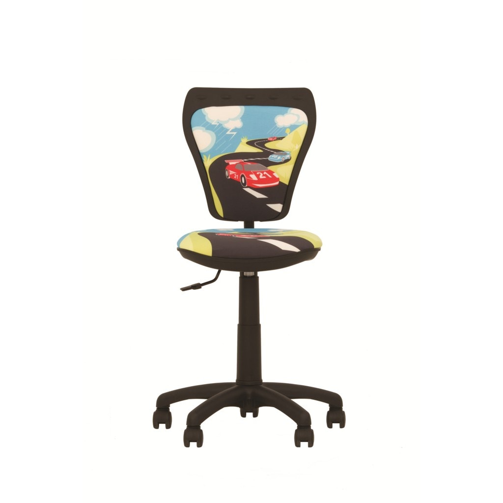 Scaun birou copii MINISTYLE GTS TURBO, stofa fantasy cu model