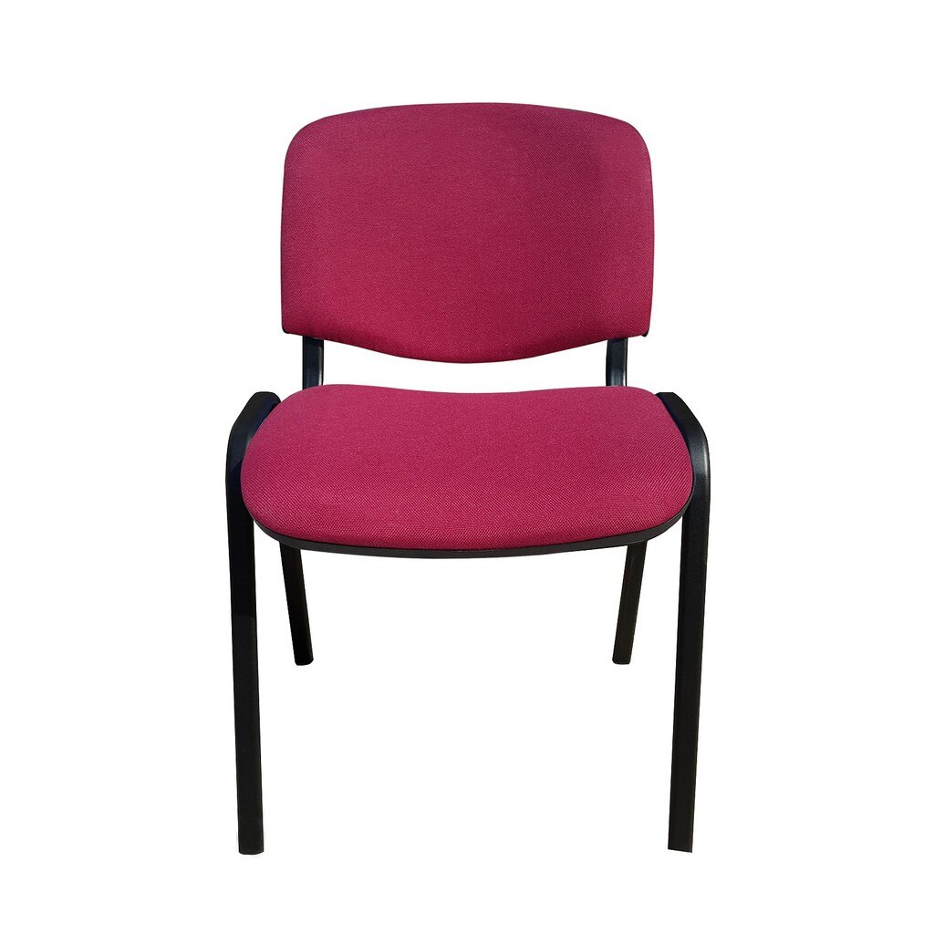 Scaun vizitator ISO BLACK, Bordo stofa cagliari