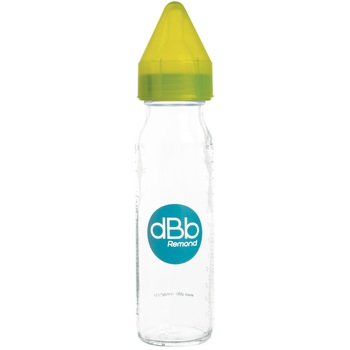 Biberon sticla dBb Remond RegulAir, Tetina silicon, 0 - 4 luni Flux lent, 240 ml, Verde Biberon sticla dBb Remond RegulAir, Tetina silicon, 0 - 4 luni Flux lent, 240 ml, Verde