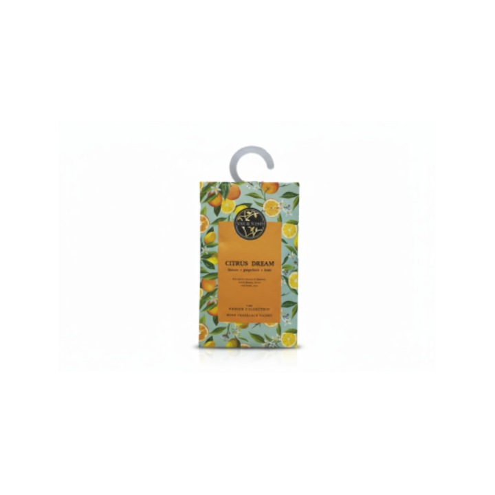 Saculet Parfumat Garderoba, Soul & Scents, Citrus Dream