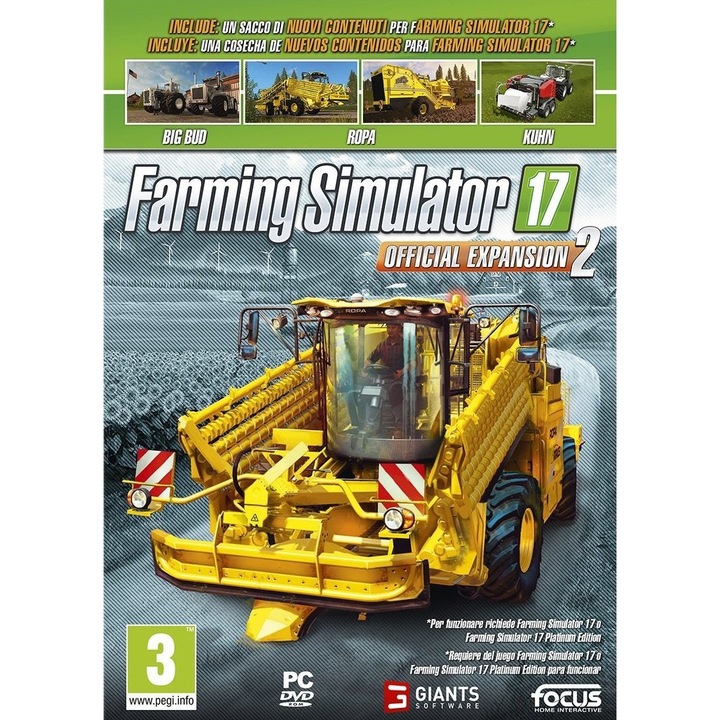 Farming Simulator 17, Official expansion 2, PC, Játékszoftver