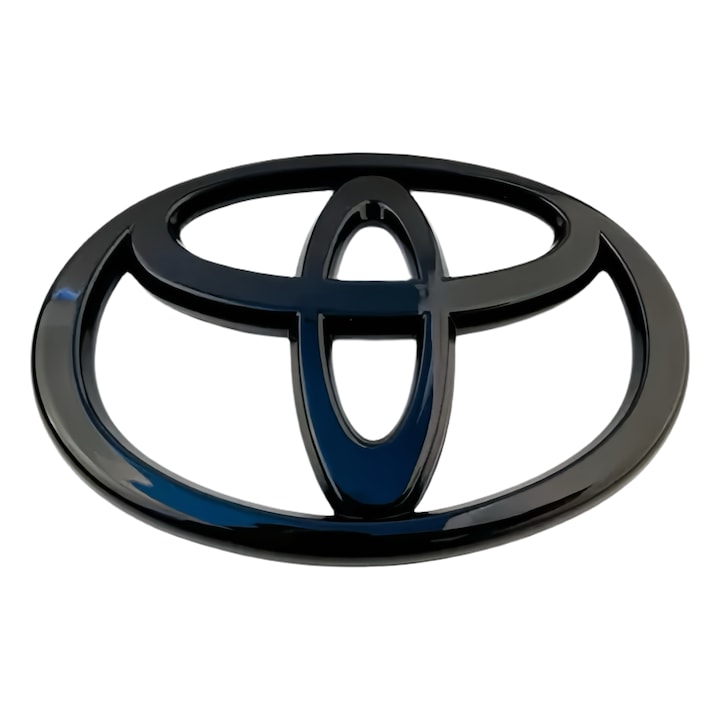 Insigna emblema Toyota pentru volan, negru lucios