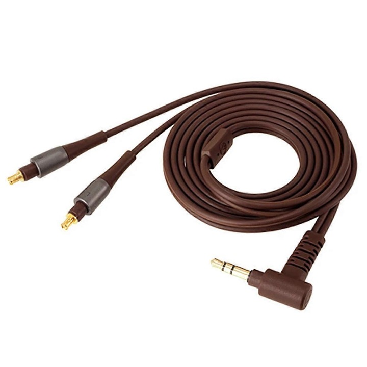 Audio upgrade kábel fejhallgatóhoz, 1.2m, kávébarna szín, szett