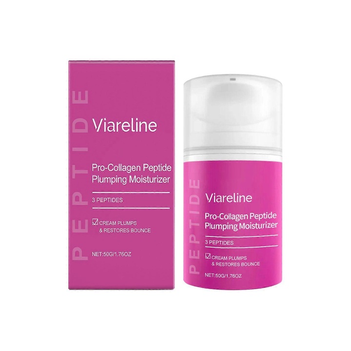 Crema de fata Pro-Collagen Peptide, hidratanta, textura bogata, Viareline