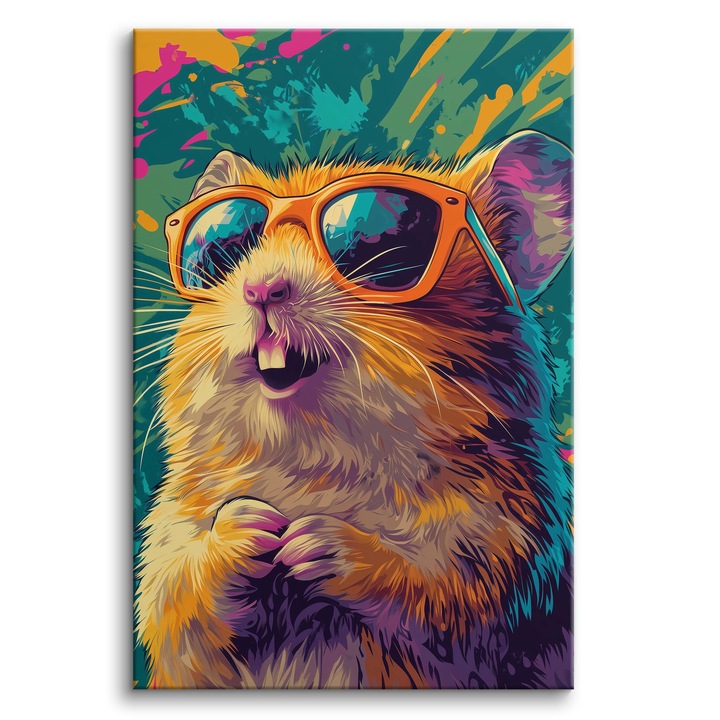 Imprimeu pe panza, Stickerkomania, 60x90 cm, Decoratiune murala, Imprimeu digital, Rezistenta la apa, Cerneluri ecologice, Culori intense, Gata de agatat, Suporturi de montare incluse, Vertical, Panza, Rama din lemn de 20 mm, Greutate panza 200 g/m²