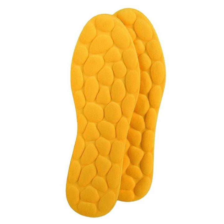 Talpa sportiva din spuma cu memorie, set 1 pereche, galben, 45-46 EU