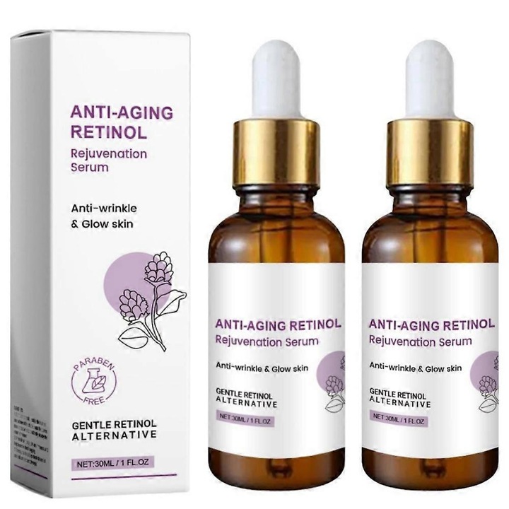 Serum Retinol Bakuchiol 30ml, 2 bucati, hidratare, fermitate