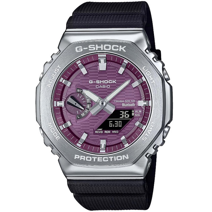 Ceas barbaresc Casio, GBM-2100A-4BER, quartz, otel, 44mm, 20ATM