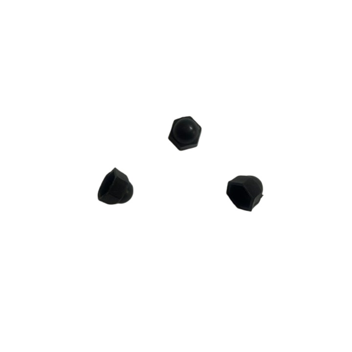 Set 25 capace de plastic Negre pentru suruburi si piulite hexagonale M5
