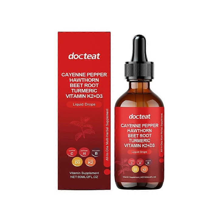 Picaturi pentru ingrijirea corpului, Docteat Cayenne Drops, extract de menta