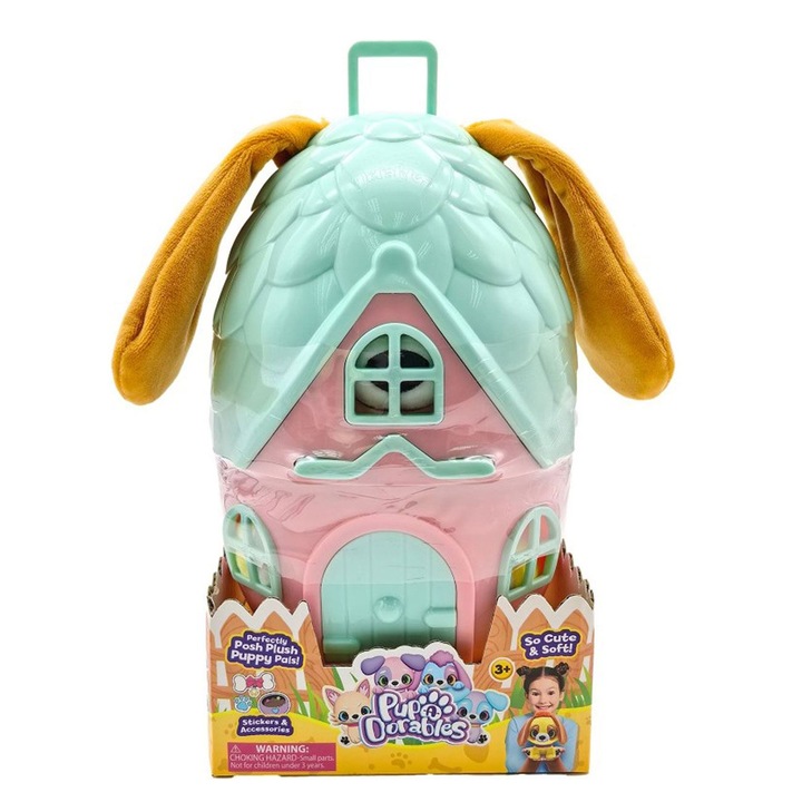 Комплект плюшени играчки Pup a Dorables, 6 кученца, ярки цветове, 26 см