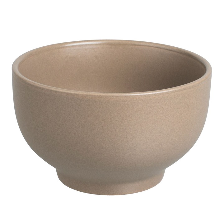 Bol ceramic bej mat 600ml