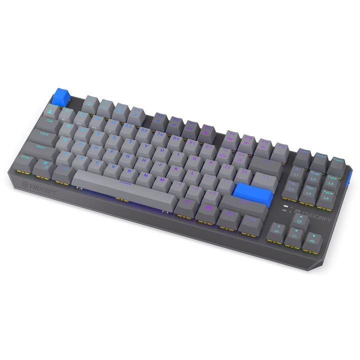 Клавиатура Endorfy механична клавиатура Thock Wireless V2 TKL, PBT, Endorfy Yellow switch, US Layout END-KEY-EY5A130