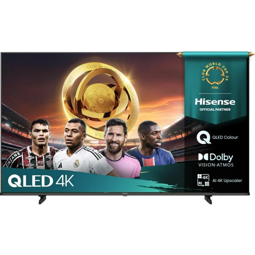 Televizor Hisense 55" E7Q, 4K Ultra HD 3840x2160, QLED, Quantum Dot, HDR 10+, HLG, Dolby Vision, DTS Virtual X, Smart TV, WiFi, Senzor de Lumina, BT, Anyview Cast, 3xHDMI, 2xUSB, LAN, CI+, DVB-T2/C/S2, Negru 55E7Q