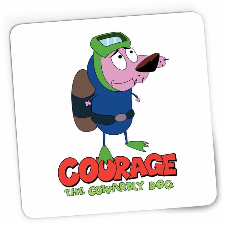 Gaming egérpad Curaj Cainele Fricos Desene Scafandru, 21x19cm