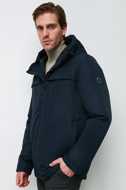 Férfi kabátok és mellények, River Club, 412993, Sötétkék