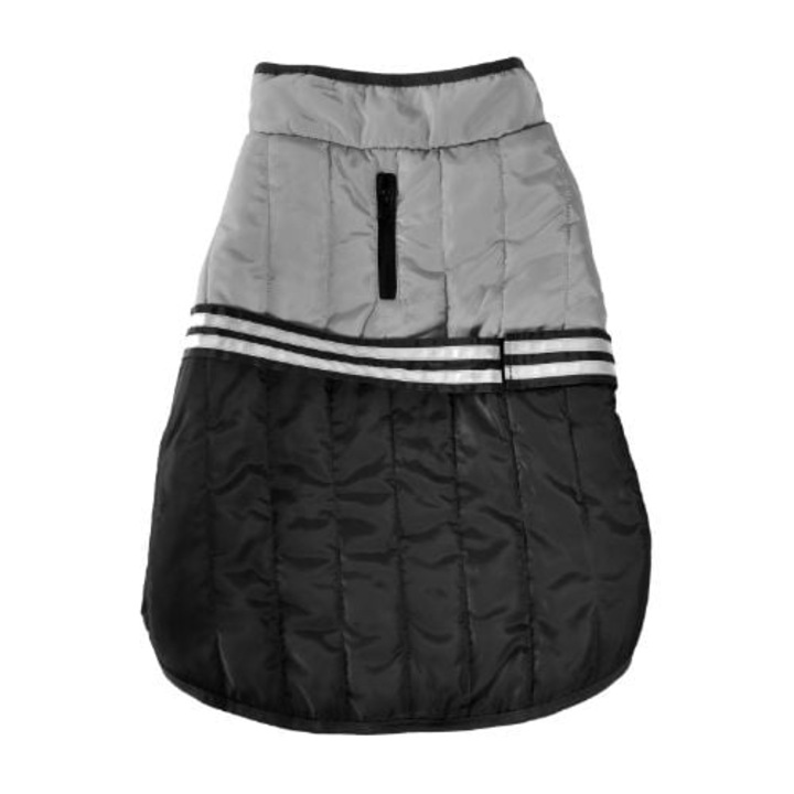 Haina Reflectiva pentru Caine, 4Dog Deluxe, Belt Black, 40 cm