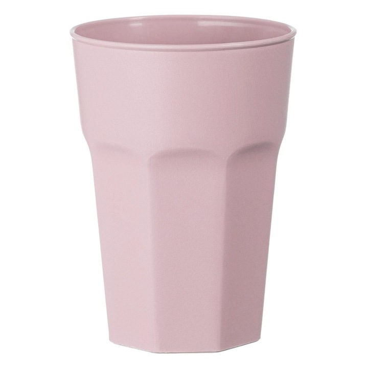 Matt nude rózsaszín műanyag pohár 480ml, talp nélkül