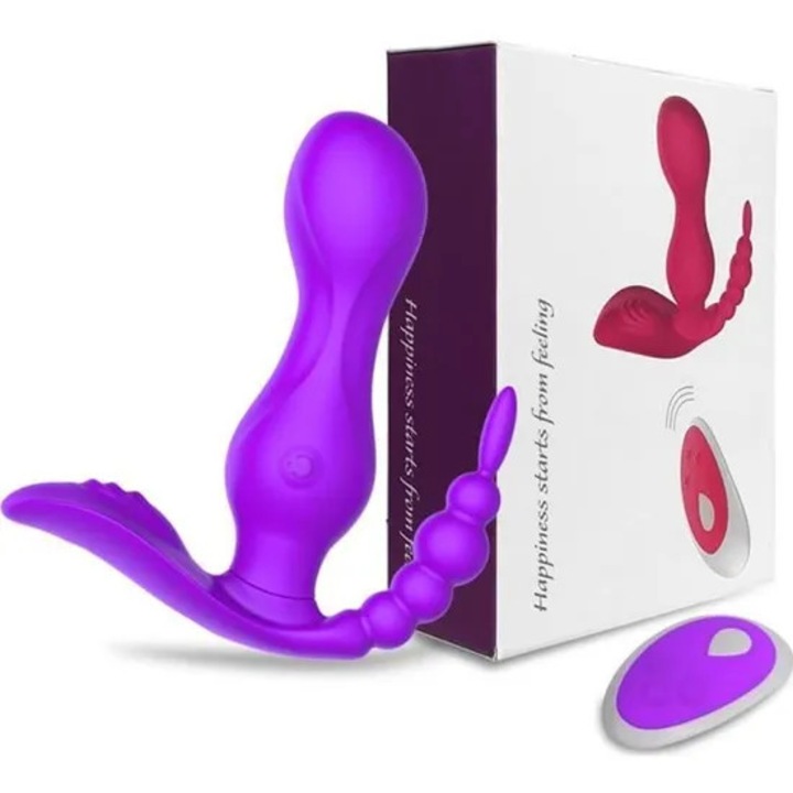 Vibrátor WU1168, lila, csendes, klitorális és vaginális stimuláció