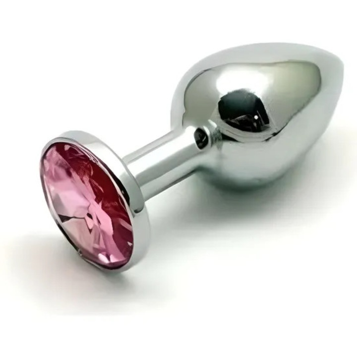 Nehéz anális szexjáték, L méret, halvány rózsaszín vagy fukszia, 140 g