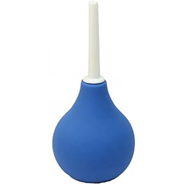 Anális zuhany, végbélrendszer, kék labda, uniszex