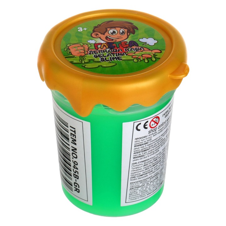 Jucărie gelatina slime, verde, 100g