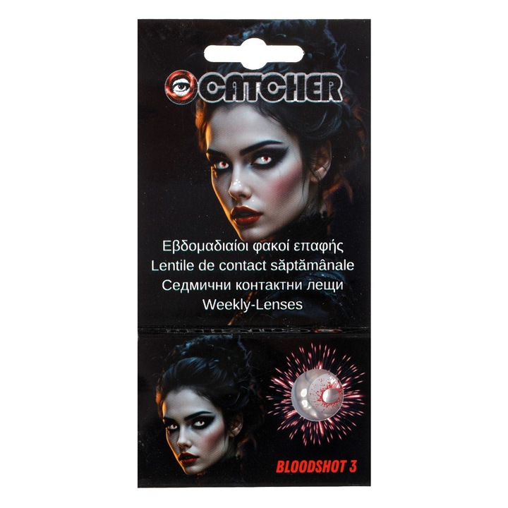 Lentile de contact colorate Bloodshot, saptamanale, 14.2mm, 1 pereche