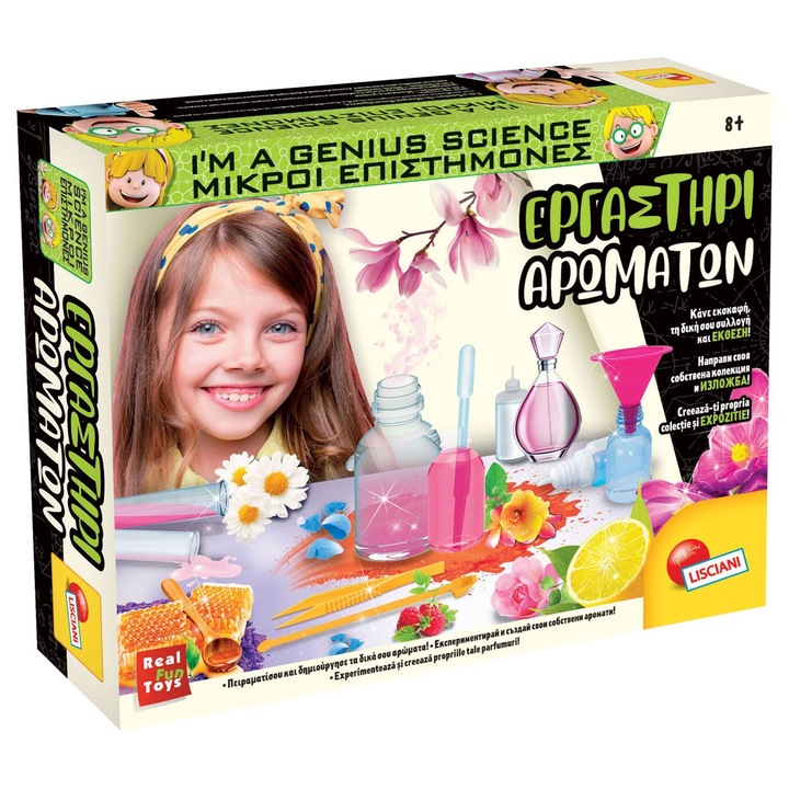 Set laborator de parfumuri, 8 ani, 17x23cm, multicolor
