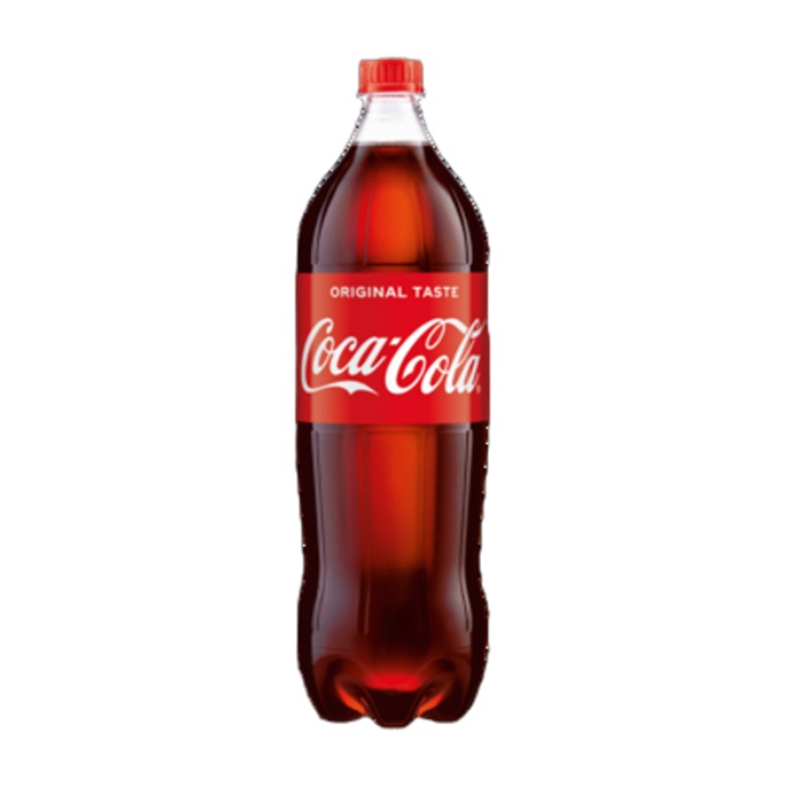 Coca Cola 2 л, газирана напитка, вкус кола, комплект от 8 бутилки