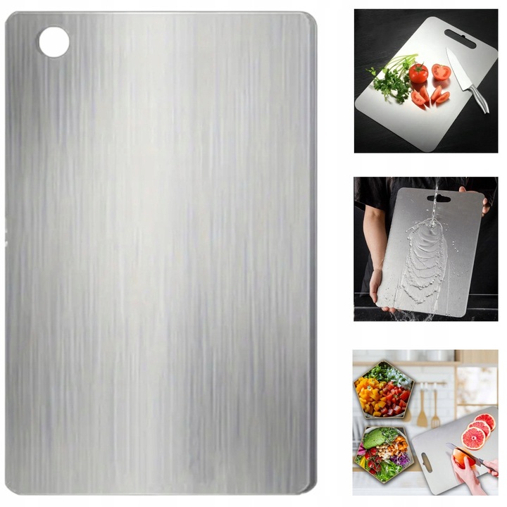 Placa de Taiat din Otel Inoxidabil VitaBoard 30x20 cm - Design Modern si Rezistent
