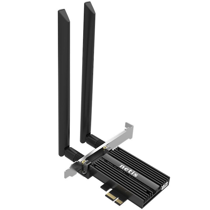 Placa de retea ASUS PCE-BE92BT, BE9400, baza magnetizata, suporta banda de 6GHz, 320MHz, WPA3, Bluetooth 5.4, compatibilia doar cu placile de baza Intel
