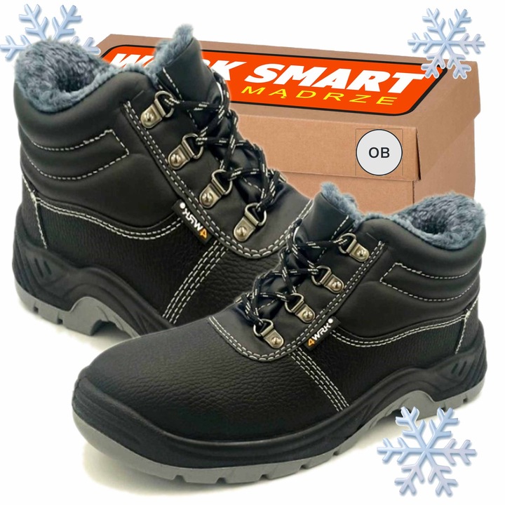 Работни ботуши 4WRK, модел Algol, изолирани, без бомбе, цвят черен, текстилен материал, 42