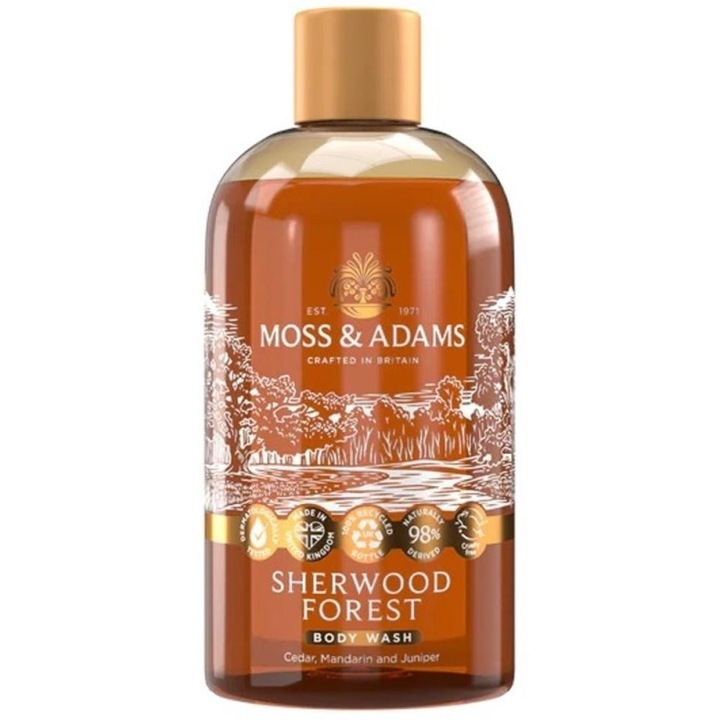 Gel de Dus Sherwood Forest Indulging, Moss & Adams, 500 ml