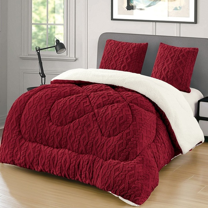 Pilota Cocolino Groasa cu Blanita Wave V23 Bordo, 4.5kg, 200x230