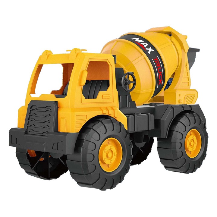 Betonkeverő munkagép, játék, műanyag
