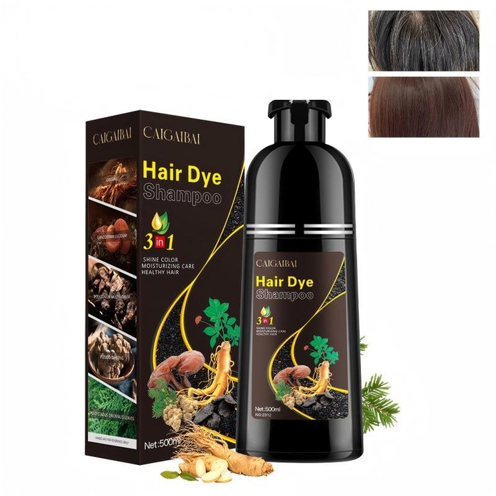Sampon colorant pentru par, unisex, saten-deschis, 500 ml, Nuanta Saten Deschis. Acoperire totala a parului alb, Culoare intensa si durabila, Cu efect de ingrijire. Pentru un rezultat natural si stralucitor