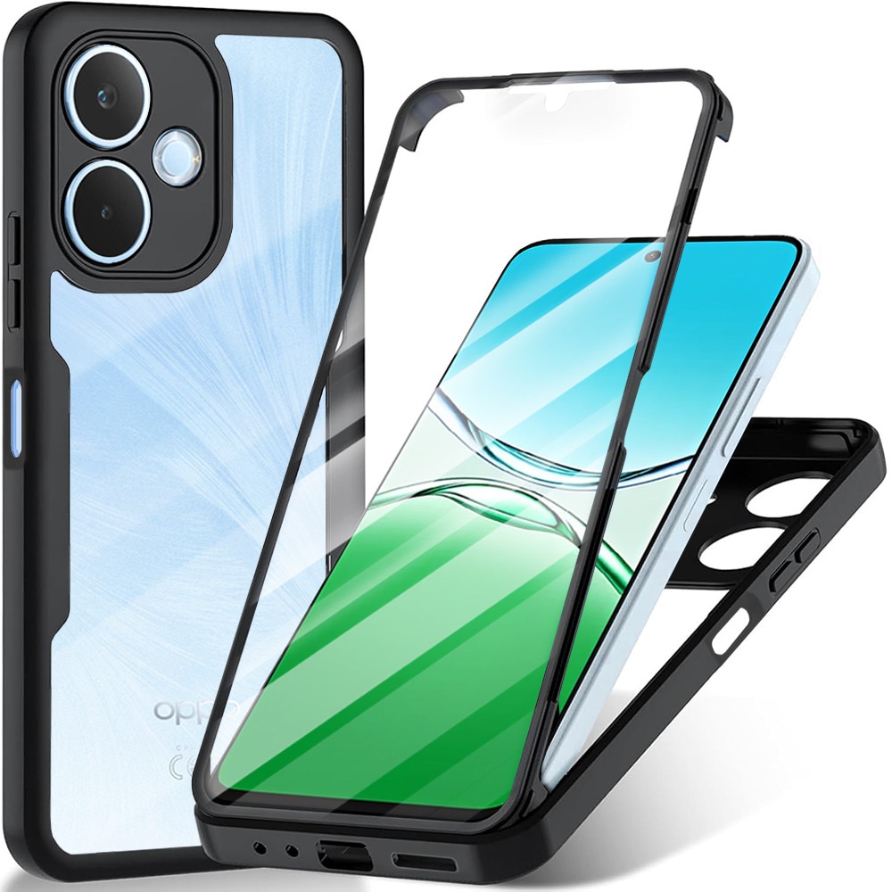 Husa pentru Oppo A5 Pro 4G / A5 Pro 5G DaDen® ColorVerse 360, Antisoc, Protectie completa spate-ecran, Negru
