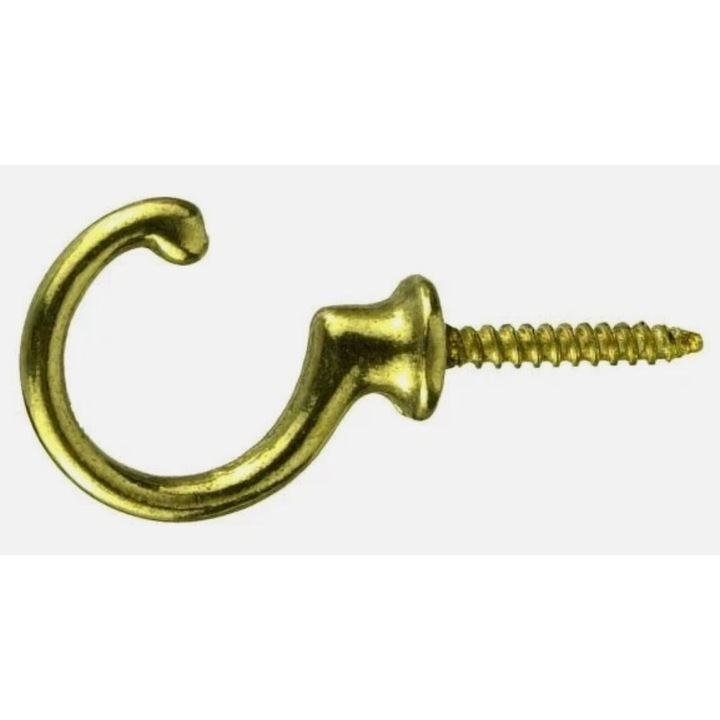 Cuier decorativ Connex, alama auriu, set 4 buc, 30mm