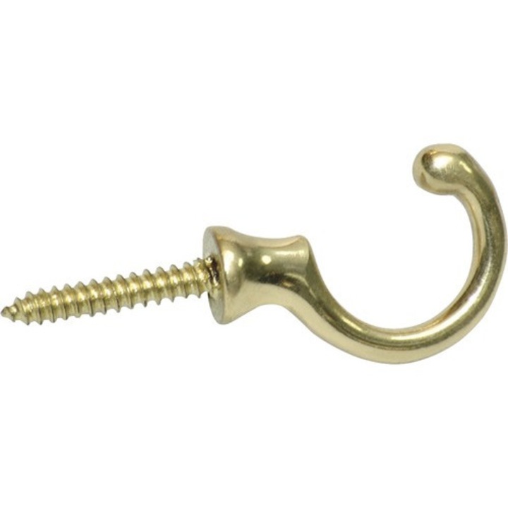 Cuier decorativ 11x32x22mm, metal alama auriu