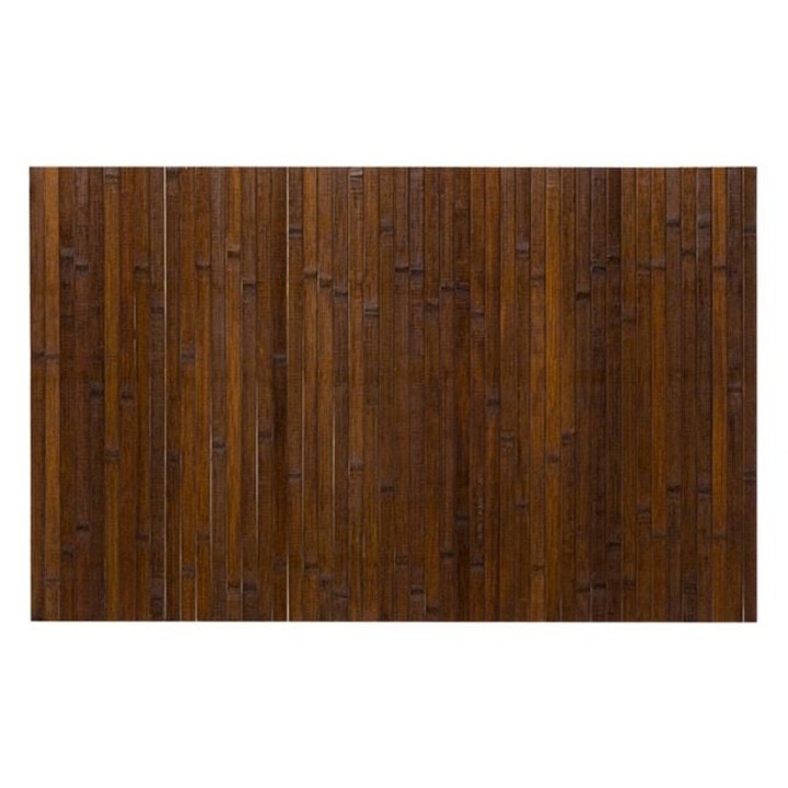 Covoras baie BREZIUM, din bambus, 80x50 cm, maro, suprafata antiderapanta