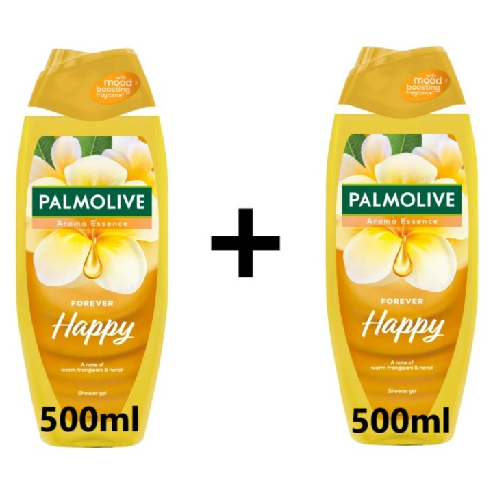 Set gel de duș Palmolive Aroma Essence Forever Happy 2X500ml