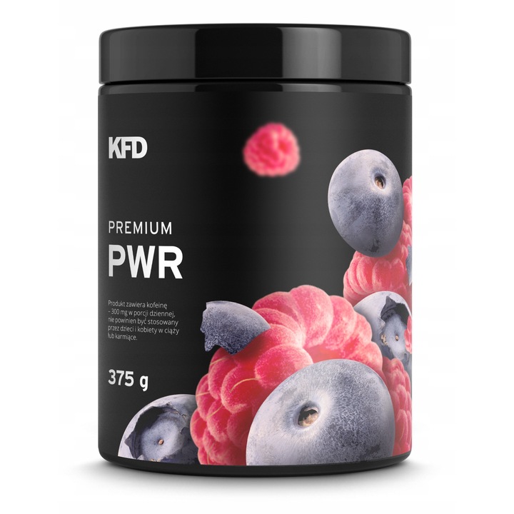 KFD Pre-Workout II 375 g, аромат малина-къпина, 30 порции, подкрепа на производителността, енергизиране