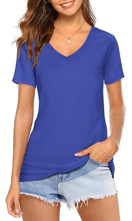 Tricou de vara pentru femei, albastru S