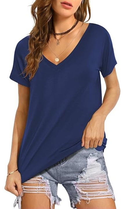 Tricou de vara pentru femei, S, Albastru, S