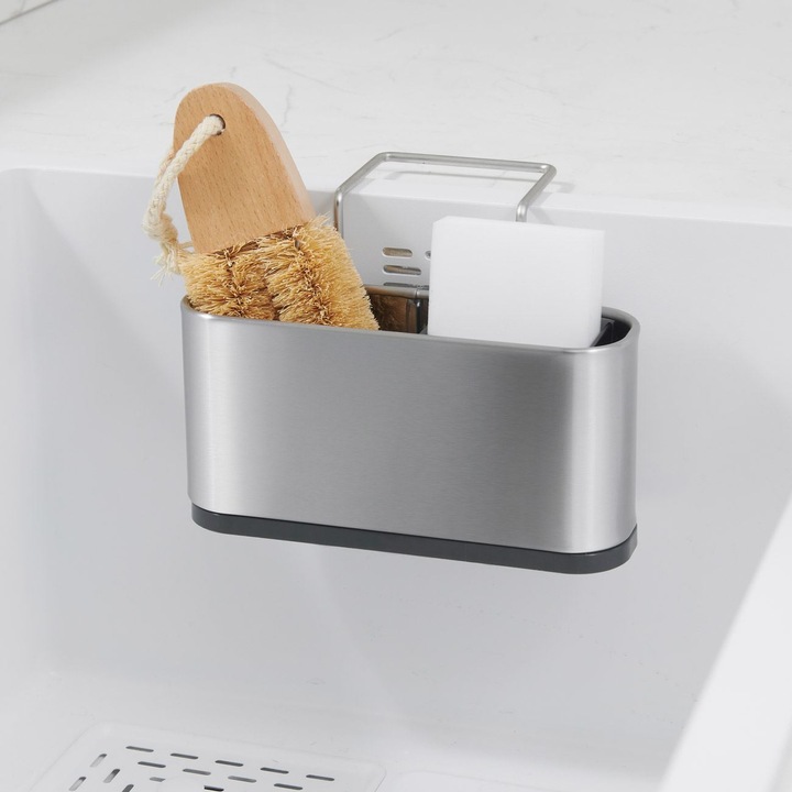 Suport burete din inox cu ventuză, 17x11x13.7cm