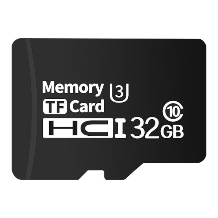 Memóriakártya adapterrel, TF MicroSD NexVortk® Premium, 32 GB, Class 10 U3, Autós kamerához, telefonhoz, fényképezőgéphez, HUB-hoz, konzolokhoz, fekete