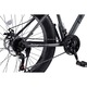 Bicicleta MTB ERBV2619D 26"-os kerekekkel, Shimano/Carpat felszereltséggel, Shimano forgókarokkal, tárcsafékekkel, 21 sebességgel, szürke/fekete, Fat Bike Velors Hercules Genius New Generation 2025 széles 26*3.0-ás gumikkal