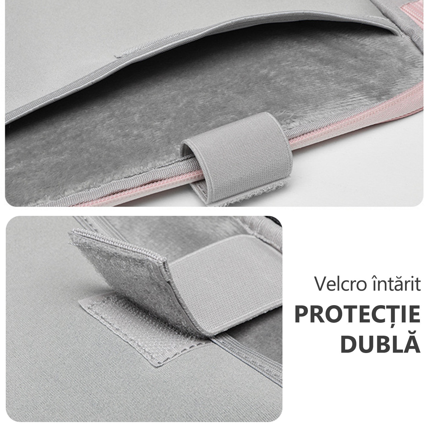 Husa de tableta, Yulinland®, geanta pentru laptop, Geanta de mana, portabila, Potrivit pentru toate tipurile de tablete, 35 x 25.5 x 3 cm, Gri deschis